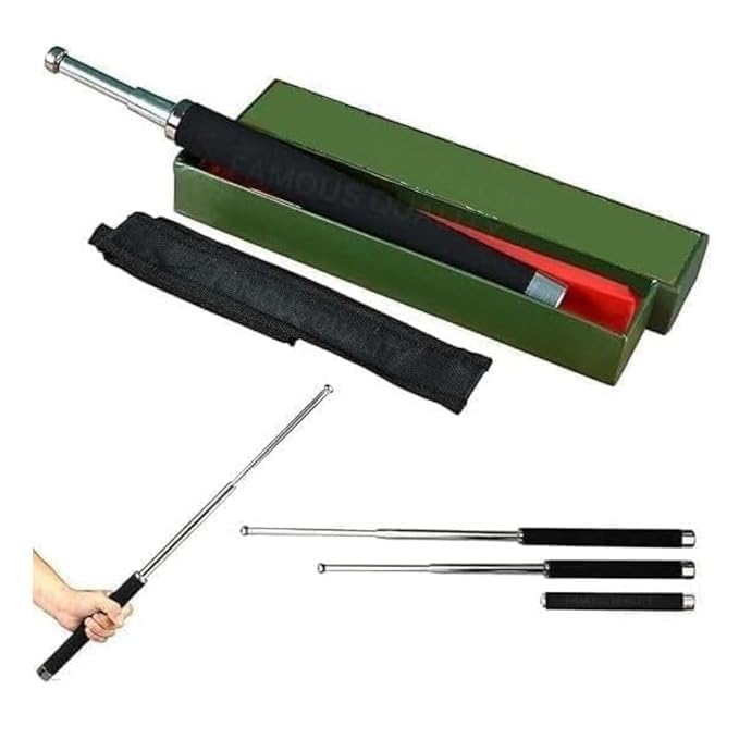 Personal Stick Security Professional Multitool Comfortable Grip Foldable Stick for Men and Women with Bag