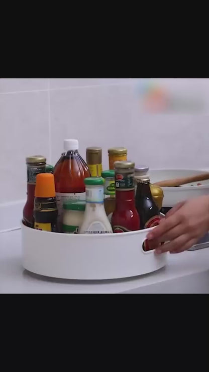 360° Rotating Organizer Tray/Kitchen Organizer/Multi- Function Rotating Tray/Cosmetics Organizer (Multicolor)